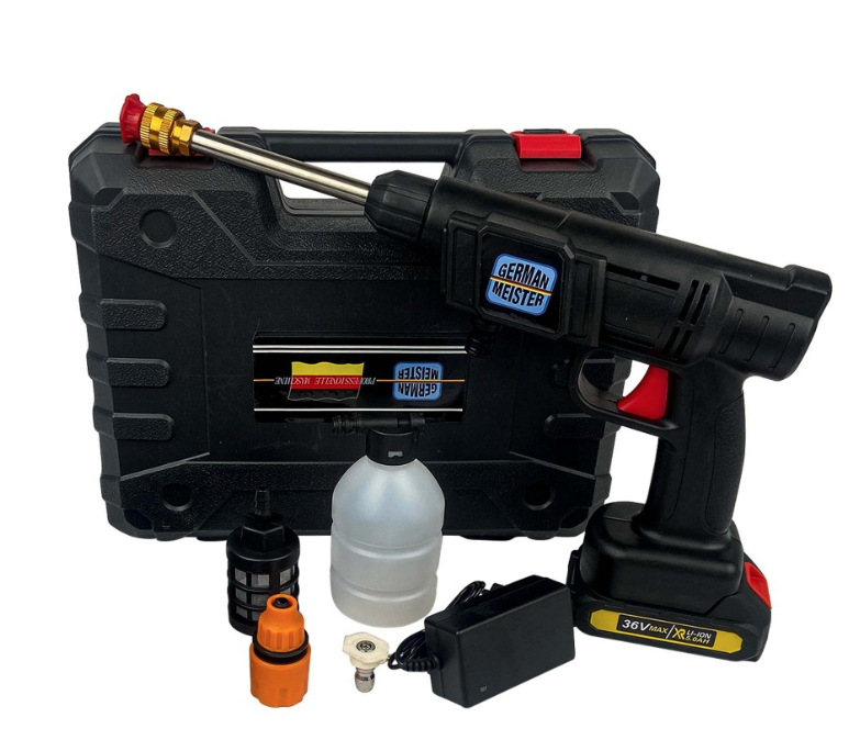 Pistol de spalat cu presiune cu acumulator 36V 5AH